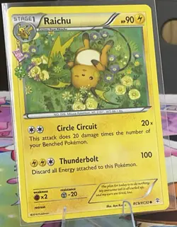 Pokemon Raichu RC9/RC32 XY Generations Radiant Collection Regular Card - Image 1