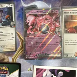 Pokemon TCG Mewtwo Ex Promo Card Set With Photo Sticker - Complete Set! - Image 3