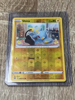 SHIPS SAME DAY Pokemon Card Shinx 049/172 Reverse Holo Lightning Type - Image 1