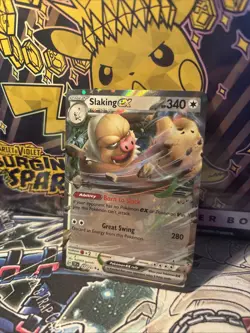 Pokemon TCG Slaking EX 147/191SV08: Surging Sparks Double Rare Holo Card - Image 1