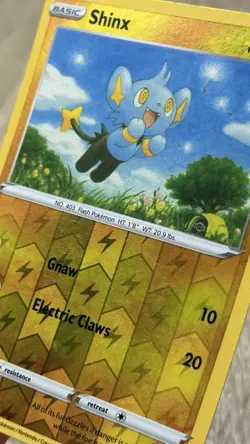 SHIPS SAME DAY Pokemon Card Shinx 091/264 Reverse Holo Lightning Type - Image 2