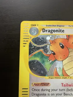 Dragonite 9/165 Holo Rare Expedition Pokemon Card DMG - Image 2