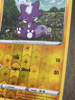SHIPS SAME DAY Pokemon Card Toxel 062/189 Reverse Holo Lightning Type - Image 2