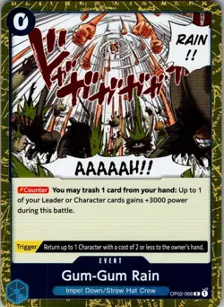 Gum-Gum Rain R Paramount War OP02-068 NM | One Piece TCG Card - Image 1