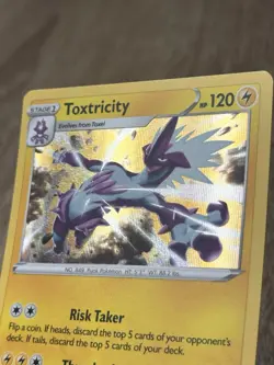 SHIPS SAME DAY Pokemon Card Toxtricity 063/189 Holo Lightning Type - Image 2