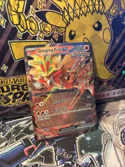 Pokemon Temporal Forces Gouging Fire EX Holo Ultra Rare Card 38/162 - Image 2