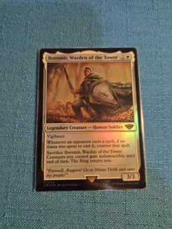 MTG LOTR Boromir Warden of the Tower 💥 FOIL 💥 #004 Lord of the Rings Magic - Image 1
