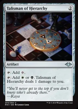 Talisman of Hierarchy - Light Play MTG Modern Horizons - Image 1