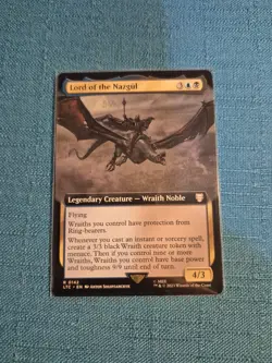 MTG LOTR Lord of the Nazgul💥 COMMANDER EXTENDED ART💥 #142 Lord of Rings Magic - Image 1