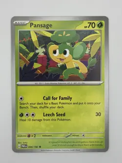 Pokemon - Pansage - 004/182 Common SV04: Paradox Rift LP-NM - Image 1