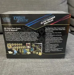 POKEMON TCG CROWN ZENITH POKEMON CENTER ELITE TRAINER BOX PLUS *FACTORY SEALED* - Image 3