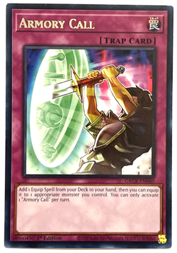 YuGiOh GRCR‑EN060 Armory Call 1st Edition Rare - Image 1