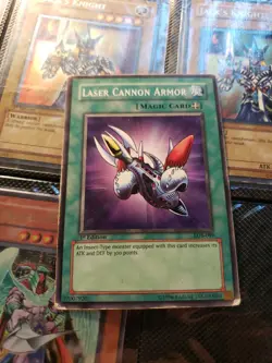 Yugioh Laser Cannon Armor LOB-089 Common 1st Ed ASIAN ENGLISH - Image 1