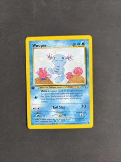 Pokemon TCG Wooper Neo Discovery Card 71/75 1ST EDITION regular Non Holo - LP/NM - Image 1