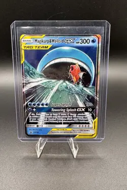 Pokemon TCG Magikarp & Wailord GX Tag Team Black Star Promo Card SM166 - Image 1