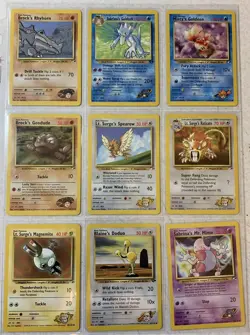 Pokemon Card Binder Collection - Vintage Card Lot | Misty Gym Heroes WOTC - Image 1