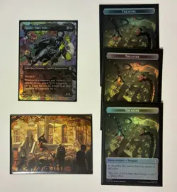 Spider Man Magic The Gathering Lot Of 5 Cards )(4 Foil, 1 Art Card) - Image 1