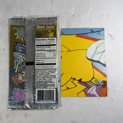 1999 Pokemon Candy Planet Poke Gum #09 Blastoise Puzzle Card + Pack Art - Image 2