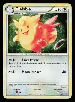 Clefable 1/95 Holo Rare Call of Legends Pokemon Card - Image 1