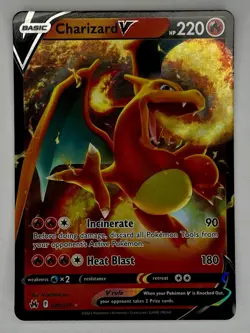 Pokemon TCG Charizard V 018/159 2023 Crown Zenith Ultra Rare Card NM - Image 1