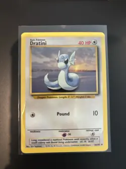 Dratini 26/102 base set pokemon card NM-LP - Image 1