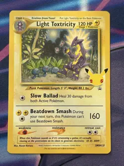Pokemon TCG Light Toxtricity SWSH Black Star Promos Holo Card SWSH137 - Image 1
