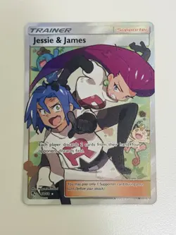 Jesse And James Full Art Trainer Card 68/68 Pokemon TCG Hidden Fates NM - Image 1
