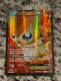Pokemon TCG Victini EX Full Art Ultra Rare Holo Card 131/135 Plasma Storm - Image 1