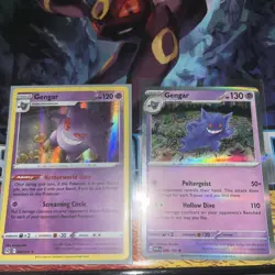 Pokemon Singles Gengar Holo Lot Of 2 151 & Lost Origin TCG cards - Image 1