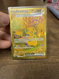 Pokemon TCG Prismatic Evolutions Pikachu EX Gold Hyper Rare Card 179/131 - Image 3