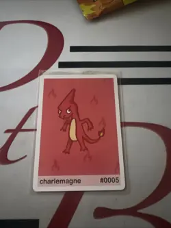Near Mint Pookiemoot Charlemagne Charmeleon #0005 Derp Pokemon Fan Art Card - Image 1