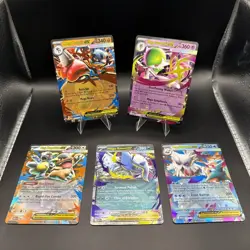 Pokemon Card Lot 5-Cards EX Holo Mega Evolution NM - Image 1