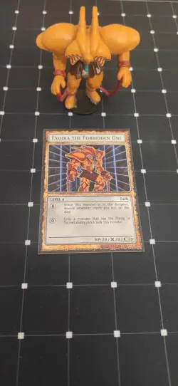Yugioh Dungeon Dice Monsters Exodia the Forbbiden One Custom DDM figure card - Image 2