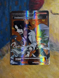Professor Sycamore 114/114 XY Steam Siege Holo Ultra Rare Full Art Pokemon Card - Image 2