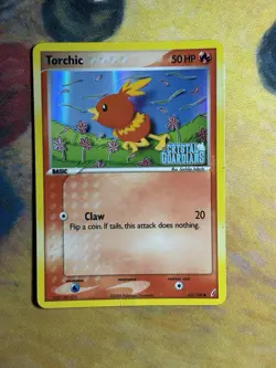 Torchic 65/100 Ex Crystal Guardians Reverse Holo Stamped Pokemon Card HP - Image 2