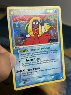 Jynx 28/115 Rare Reverse Holo Stamped Ex Unseen Forces Set Pokemon Card LP - Image 4