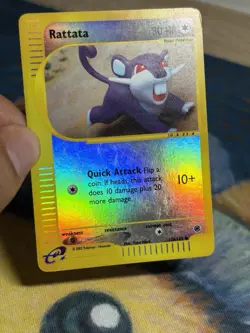 Rattata 128/165 Reverse Holo Expedition Pokemon Card Yuka Morii E Reader Series - Image 3