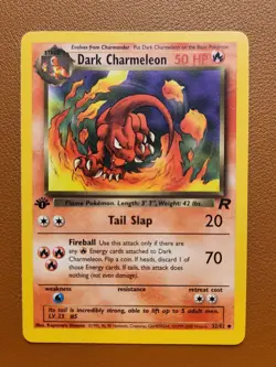 Dark Charmeleon #32/82 1st Edition Team Rocket Pokemon 2000 NM Card Charizard - Image 1