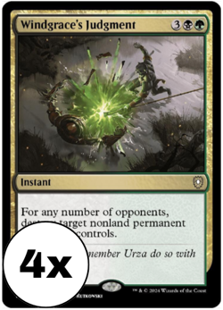 MTG - Windgrace's Judgment Playset (x4) - Bloomburrow Commander - Image 1