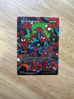 🔮 MTG: Rite of Replication (Borderless) Spiderman Marvel -Ships Immediately - Image 1