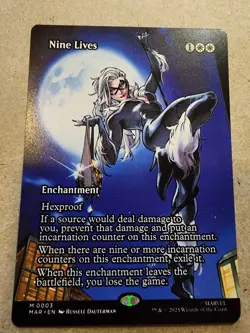 Nine Lives - #03 (Borderless) Marvel Spider Man Regular - Mtg - Image 1