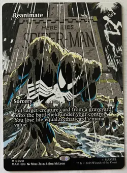 MTG Spider-Man REANIMATE Borderless Mythic #20 Non Foil - Image 1