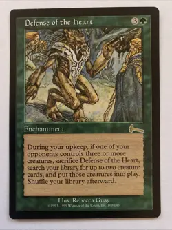 Defense of the Heart Urza's Legacy Regular MTG LP - Image 1