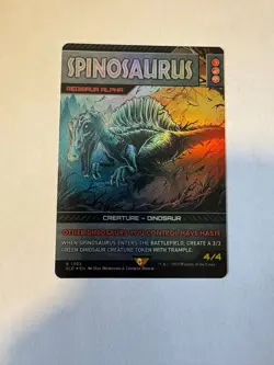 Spinosaurus - Regisaur Alpha(Rainbow Foil) Secret Lair Drop Foil - Image 1