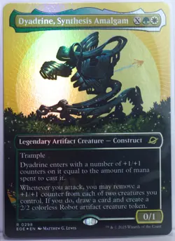 Dyadrine, Synthesis Amalgam [New, NM] Borderless *Foil* {Edge of Eternities} - Image 1