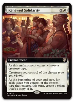 Renewed Solidarity (Extended Art) #23 (NM) Aetherdrift DRC Magic MTG - Image 1