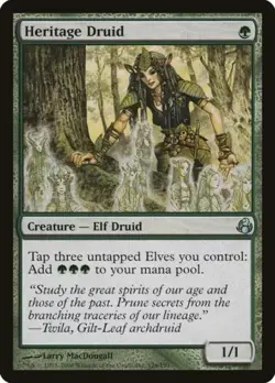 MTG Heritage Druid - Morningtide #126 EX/LP - Image 1