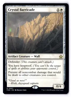 Crystal Barricade NM* Foundations ENGLISH 0007 mtg -UnltdCards - Image 1