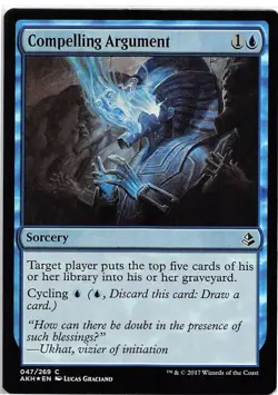 Compelling Argument *FOIL Common* Magic MtG x1 Amonkhet SP - Image 1