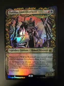 Tovolar, Dire Overlord NM FOIL SHOWCASE Innistrad: Midnight Hunt MTG FREE SHIP - Image 1
